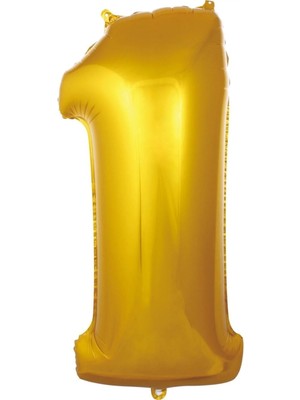 King Shark 1 Rakamı Folyo Balon 100 cm 40 Inc