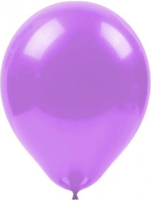 King Shark Baskısız Metalik Balon Lila 100'LÜ