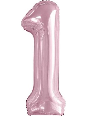King Shark Pembe Folyo Rakam Balon ( 1 ) 34 Inç 76 cm