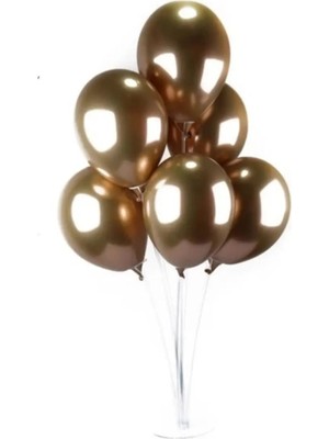 King Shark Krom Gold Balon ve Balon Standı