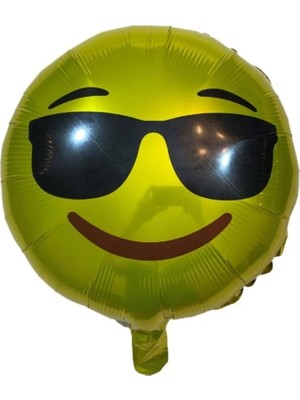 King Shark Gülen Yüz Figürlü Folyo - Folyo Balon - Emoji Balon - 18 Inç
