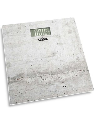 Kaufhier Sinbo Dijital Tartı - Beyaz Renk - 180 kg Maks Kapasite - LCD Ekran