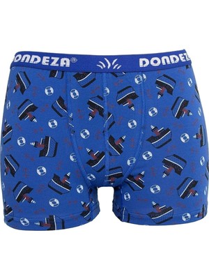 Dondeza 6'lı Paket Desenli Erkek Çocuk Boxer
