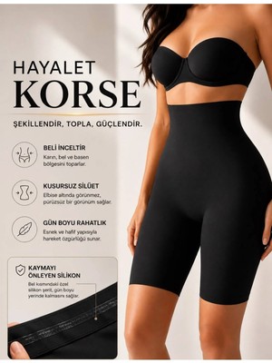 Hb Trend Hayalet Korse Etkili Lazer Kesim Paçalı Iz Yapmaz Hayalet Şort Korse Kaymaz Silikonlu