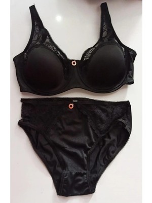 Le Jardin - Christine, Soft Cup , Dolgusuz, Balenli, Dantel Detaylı , Toparlayıcı Sütyen Külot Takım