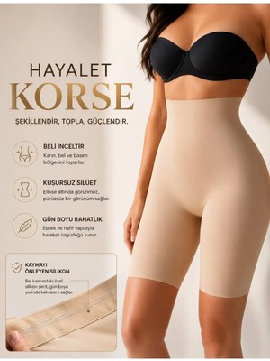 Hb Trend Hayalet Korse Etkili Lazer Kesim Paçalı Iz Yapmaz Hayalet Şort Korse Kaymaz Silikonlu