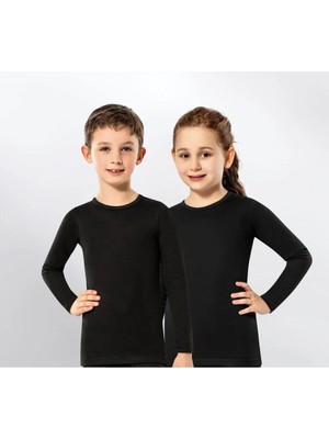 Kota Kız-Erkek Çocuk Termal Üst Uzun Kollu