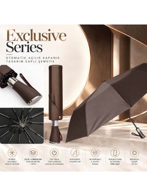 Aventus Exclusive Series - Otomatik Açılır Kapanır Tasarım Saplı Şemsiye