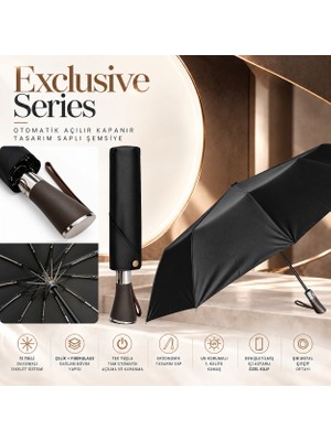 Aventus Exclusive Series - Otomatik Açılır Kapanır Tasarım Saplı Şemsiye