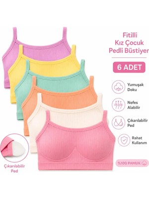 Hb Trend Kız Çocuk Külot Fitilli Canlı Renkler Pamuklu Cilt Dostu