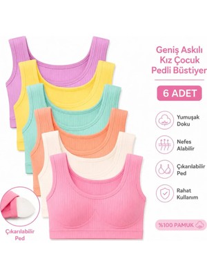 Hb Trend Kız Çocuk Külot Fitilli Canlı Renkler Pamuklu Cilt Dostu