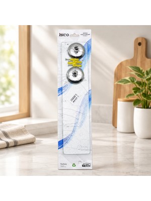 Str Store Cam Etajer Krom Askılı Vidalı Montaj