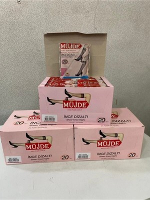 Müjde Ince Diz Altı Çorap 24'lü 57 Ten