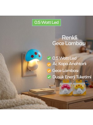 Str Store Mantar LED Gece Lambası