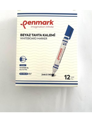 Searock Penmark Beyaz Tahta Kalemi 12'li Ekonomik Paket , Yazı Tahtası Kalemi , Ofis ve Okul Için