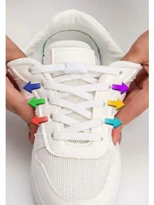 SRTfootcare Design Takbırak Yeni Nesil Kilitli Elastik Ayakkabı Bağcığı, Tak Bırak Akıllı Lastik Bağcık 1 Çift