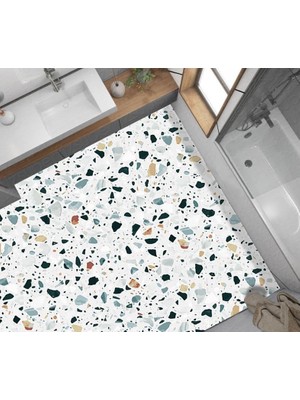 Toptan Budur 65X130 cm Terrazzo Floor Desenli Yer Kaplama Folyosu