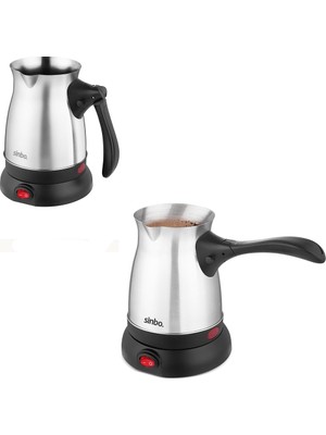 Str Store Çelik Elektrikli Cezve Türk Kahve Makinesi - 6FİNCAN=500ML 360 Derece Kablosuz Kullanım 600W SCM-2992