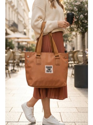 Taba Günlük El ve Omuz Askılı Shopper Kadın Çanta