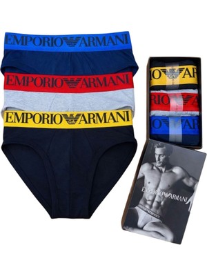 Emporio Armani Erkek 3"lü Slip Boxer Set