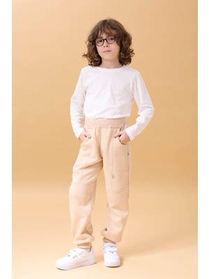 Perendi Kalın Jogger Cepli Unisex Çocuk Eşofman Altı