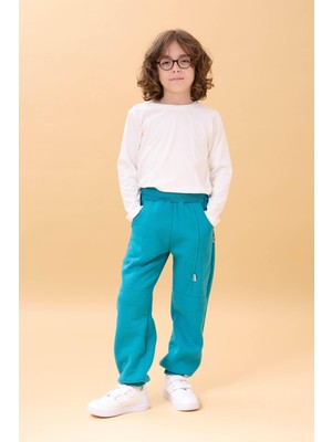 Perendi Kalın Jogger Cepli Unisex Çocuk Eşofman Altı