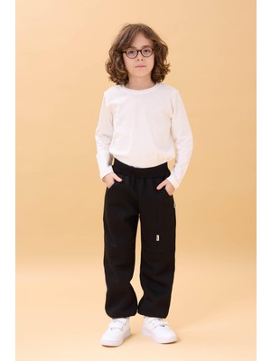 Perendi Kalın Jogger Cepli Unisex Çocuk Eşofman Altı