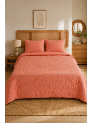 Marvielle Somon Kapitoneli Pike Takımı Tek Kişilik 180X235 1 Adet Yastık - Tek Kişilik Pike & Pike Takımı