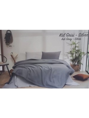 Marvielle Gri-Gümüş Tek Kişilik Pike Takımı - Tek Kişilik Pike & Pike Takımı