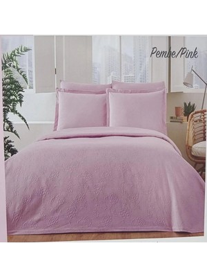 Marvielle Özdilek Pike Takımı Tek Kişilik Pembe Jakar Lux - Tek Kişilik Pike & Pike Takımı