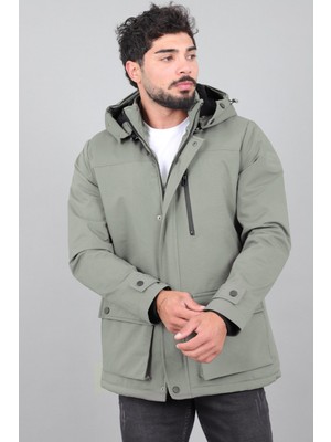 Stil Kombin Box Kumaş Torba Cep Içi Kürklü Kışlık Mont Kaban Pldp 3037_50526