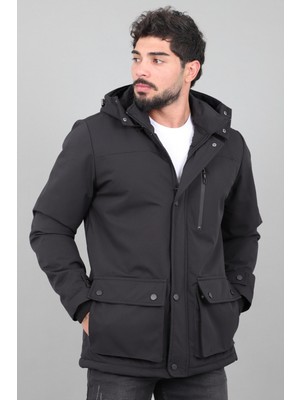 Stil Kombin Box Kumaş Torba Cep Içi Kürklü Kışlık Mont Kaban Pldp 3037_50526
