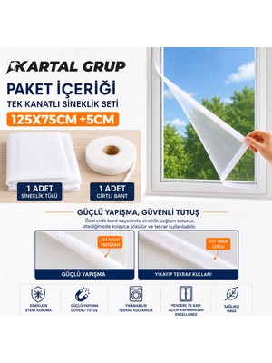 Gees Global Pencere Tül Sineklik 125X75 cm Tek Kanat