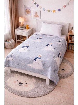 Marvielle Çocuk Pike 160*240 cm Gri Kardan Adam - Tek Kişilik Pike & Pike Takımı