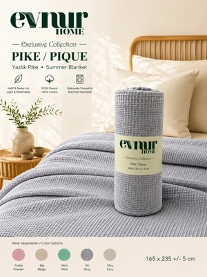 Marvielle Pike Tek Kişilik 160X235 Gri - Tek Kişilik Pike & Pike Takımı