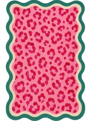 Rugs Modern Halı Auraplus Çiçek Dalga Desenli Çok Renkli Ince Dokuma Taban Salon Halısı OZL292
