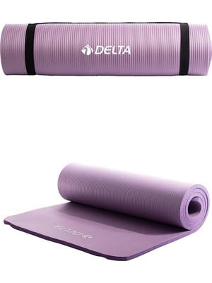 Lexroo Delta Konfor Zemin 10 mm Taşıma Askılı Pilates Minderi Yoga Matı, Lila