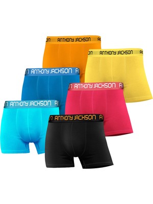 Lexroo Anthony Jackson Likralı 6'lı Kutu Premium Erkek Boxer Color (Boss, 5xl)