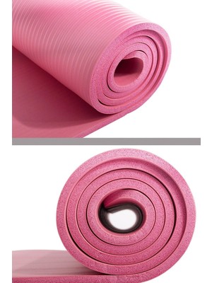 Lexroo Delta Konfor Zemin 10 mm Taşıma Askılı Pilates Minderi Yoga Matı, Pembe