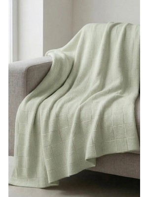 Marvielle Pamuk Dama Desenli Tek Kişilik Pike Mint 160X230 - Tek Kişilik Pike & Pike Takımı
