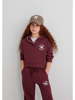 Mavi Mavi Jeans Baskılı Bordo Sweatshirt 7S10122-70393 Truvakar Kol ve Kapüşonlu Tasarım