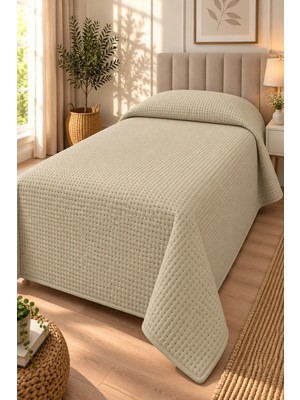 Marvielle Tek Kişilik Pike 160X220 cm Bej - Tek Kişilik Pike & Pike Takımı
