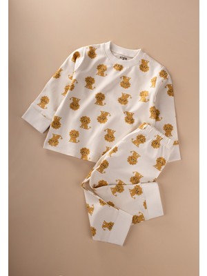 Cigit Pijama Takım 1-7 Yaş Ekru