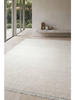 Hoom Rugs Imge 2501 Krem Sade Modern Akrilik Salon Halısı