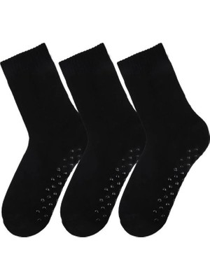 Mem Socks 3'lü Kaydırmaz Pamuklu Havlu(Kalın) Dikişsiz Çocuk Çorabı