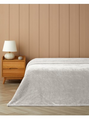 English Home Vena Supersoft Tek Kişilik Battaniye 150X200 cm Krem