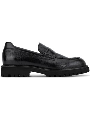 Tanca Premium Erkek Hakiki Deri Siyah Loafer Ayakkabı 342 9901 Erk Ayk SK26-27 Sıyah Acma/gyk