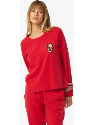 Blackspade Kadın Pijama Takımı 52259 - Kırmızı
