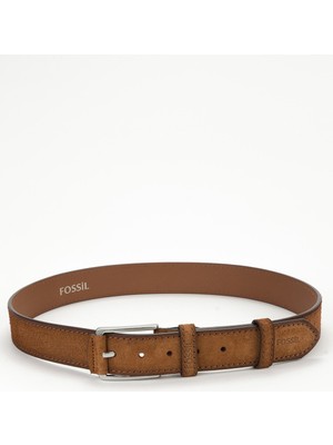 Fossil Hakiki Süet Deri 4 cm Yarma Spor Kemer