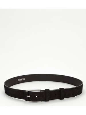 Fossil Hakiki Süet Deri 4 cm Yarma Spor Kemer